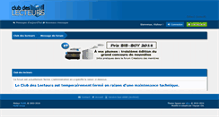 Desktop Screenshot of clubdeslecteurs.org